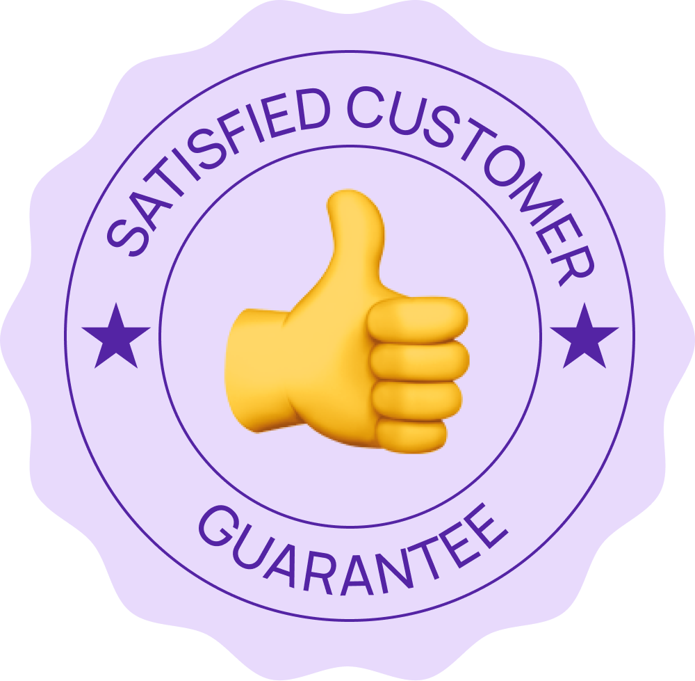 With us you are always safe with our satisfied customer guarantee!