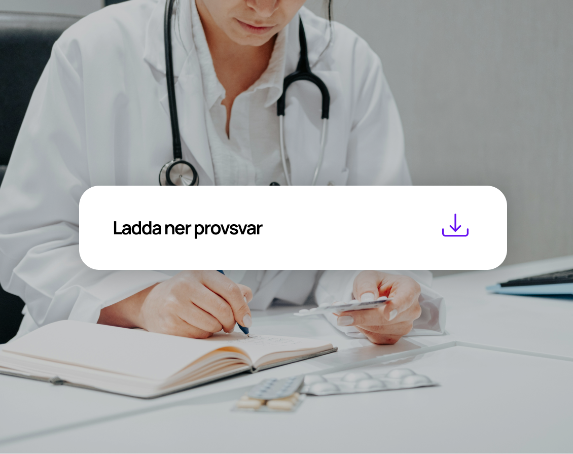 Dela dina provsvar med din läkare