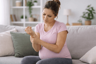 Stickningar och domningar under graviditet – vad är normalt?